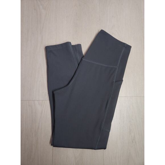 Girlfriend Collective S Compressive High-Rise Leggings, Charcoal Gray Color - Picture 1 of 15